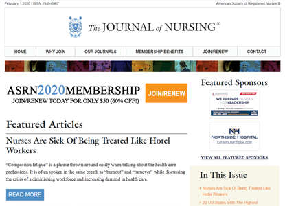 Journal of Nursing - nursing journal