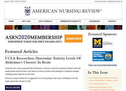 American Nursing Review - nursing journal