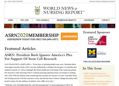 World News & Nursing Report - nursing journal